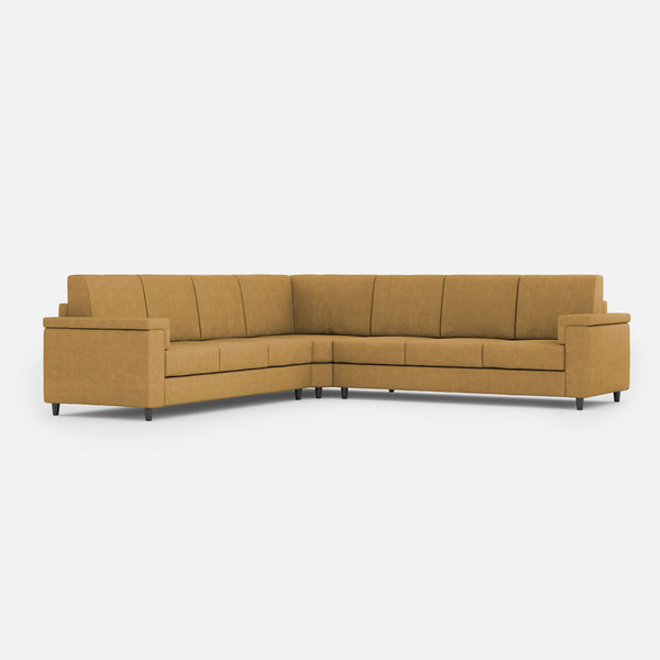 prezzo Divano Angolare 7 Posti 286x286x85 cm Marrak in Tessuto Ocra