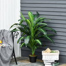 Pianta Artificiale Dracena H110 cm con Vaso Verde