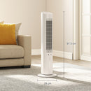 Raffrescatore d'Aria 3-in-1 a Torre 29x29x 97,5 cm Serbatoio 3 Litri con Telecomando in PP Bianco      