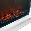 Camino Elettrico da Pavimento Effetto Fiamma 1500W Mya Bianco