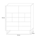 Libreria 1 Anta 2 Cassetti 131,6x35x147,2 cm in Truciolare Nobilitato Quercia e Ardesia