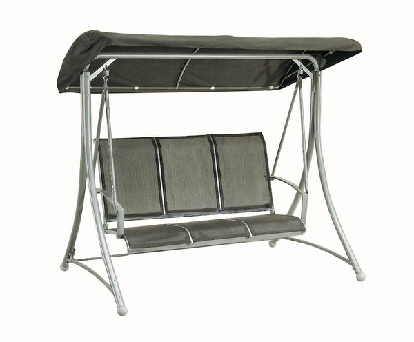 sconto Dondolo da Esterno Giardino 3 Posti Grigio Scuro Bertozzi Amalfi