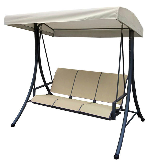 Dondolo da Esterno Giardino 3 Posti Beige Bertozzi Amalfi sconto