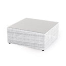 Tavolino da Giardino in Polyrattan Bianco Bertozzi Diletta