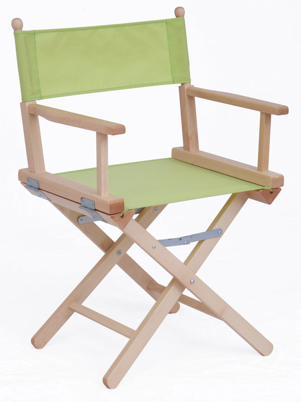 acquista Sedia Pieghevole da Regista 43x60xH88 cm in Legno Naturale Tessuto Verde Acido