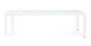 Tavolo Allungabile da Giardino 100x180/240x77.5 cm in Alluminio Kiplin Bianco