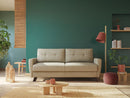 Divano Letto 2 Posti 168x97x96 cm in Tessuto Blu