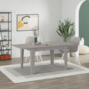 Tavolo Allungabile 120x80 cm in MDF Megaron Tortora Light Mocha