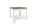 Tavolo Allungabile 90/180x90x75 cm Noce Stelvio e Ossido Bianco