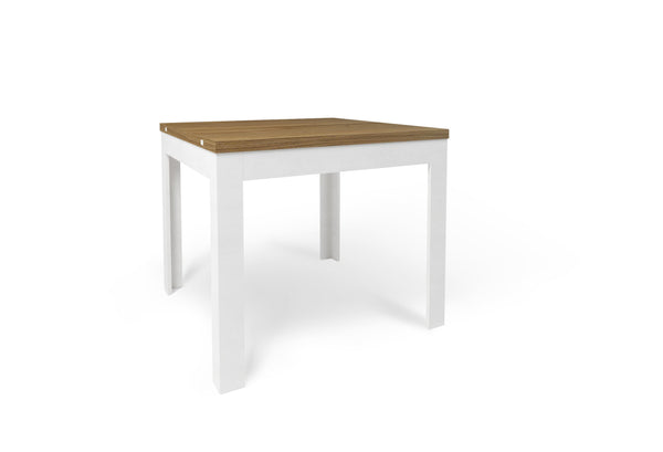 Tavolo Allungabile 90/180x90x75 cm Noce Stelvio e Ossido Bianco prezzo