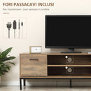 Mobile TV Max 50” 132x39x45,5 cm in Truciolato Caffè