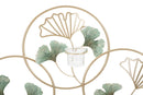 Porta Candele da Muro Greenery 80x7,5x35,5 cm in Ferro e Vetro Multicolor      
