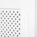 Copritermosifone in Legno a Griglia Bianco 151.5x82x19 cm 