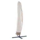 Copertura per Ombrellone 3x3 m Impermeabile Custodia con Cerniera e Laccio Beige    