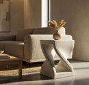 Tavolinetto Z 34x34x45 cm in Mgo Crema      