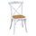 Sedia Impilabile 50x50xh88 cm in Legno Cross Bianco