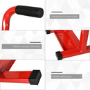 Cavalletto Alzamoto 48x34x43 cm Max 150 Kg in Acciaio Rosso