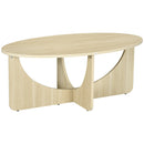 Tavolino Ovale 110x60x45 cm in Truciolato Rovere