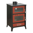 Stufa a Legna con Forno 22 KW 50,5x58,5xH91,5 cm Marika Rossa
