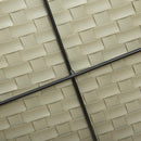 Cuccia per Cani 74x42x21 cm con Cuscino in Rattan PE Marrone e Grigio