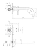 Rubinetto Miscelatore Monocomando Lavabo ad Incasso in Acciaio Inox Satinato Nilo