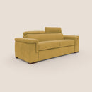 Divano Letto 3 Posti 220x100x95 cm in Tessuto Giallo