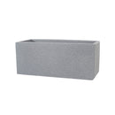 Vaso Rettangolare Indoor e Outdoor Tera Schio Cassa Smoke 60x24,5 cm in Plastica Grigio 