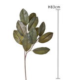 Set 4 Rami Artificiali con Foglie di Magnolia Altezza 83 cm Verde