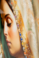 Dipinto su Tela Laccato Madonna con Cornice 72x4x102 cm in Pino e Tela e Plastica      