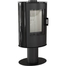 Stufa a Legna 5,5/10,5KW Piastrellata in Acciaio Flig Westfield Nera