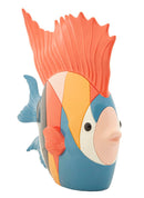 Decorazione Pesce Rubic 28x8x25 cm in Resina Multicolor      