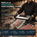 Macchina Sottovuoto e Sigilla 110W Forza Aspirante -600mBar per Alimenti      