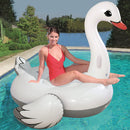 Cigno Gonfiabile Gigante 196x174 cm in Vinile Bestway 41111 Bianco
