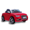 Macchina Elettrica per Bambini 12V con Licenza Audi S5 Cabrio Bianco