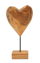 Scultura Dobu 20x12x37 cm in Teak Riciclato         