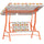 Dondolo per Bambini Altalena da Giardino 2 Posti 112x75x120 cm Arancione