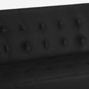 Divano Letto Clic Clac 180x64x70 cm in Similpelle Nero
