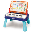 Tastiera Gioco Musicale 25 Tasti con Lavagna Magica per Bambini Gioco Educativo 3+ Anni Multicolore      