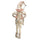Pupazzo Elfo in Tessuto champagne cm 15x12xh40