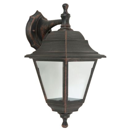 acquista Lampada Applique Lanterna Componibile Grande Quadrata Up&Down Color Ruggine per Esterno Linea Marine Sovil
