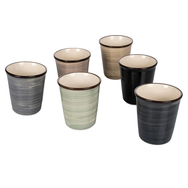 Set 6 Bicchieri Acqua Baita Stones in Ceramica VdE Tivoli 1996 Grigio prezzo