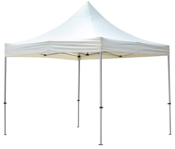 acquista Gazebo da Giardino Pieghevole 3x3x3,25 m in Alluminio Tessuto Bianco