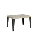  Tavolo Allungabile 120-204x80x77 cm Flame Cashmere Telaio Antracite
