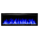 Camino Elettrico da Incasso 43,3x126,32x14,2 cm Effetto Fiamma 1500W Schubert 50 Nero