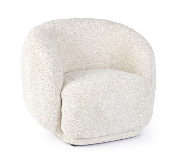 prezzo Poltrona Soggiorno 93x87x73 cm Tecla in Bouclè Naturale