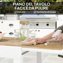 Tavolo da Pranzo da Giardino Allungabile 80-160 cm in Alluminio e in PSPC Bianco    