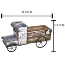 Camioncino contenitore in Legno Larghezza 40 cm