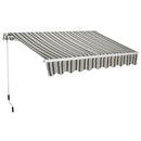 Tenda da Sole Barra Quadra 200x300 cm Tessuto in Poliestere Riga Verde