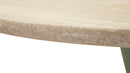Tavolo Bar Alaska Verde Ø60x106 cm in MDF e Ferro Verde e Crema      