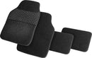 Set 4 Tappetini Universali per Auto in Moquette e PVC Neri Mr Grid 17167